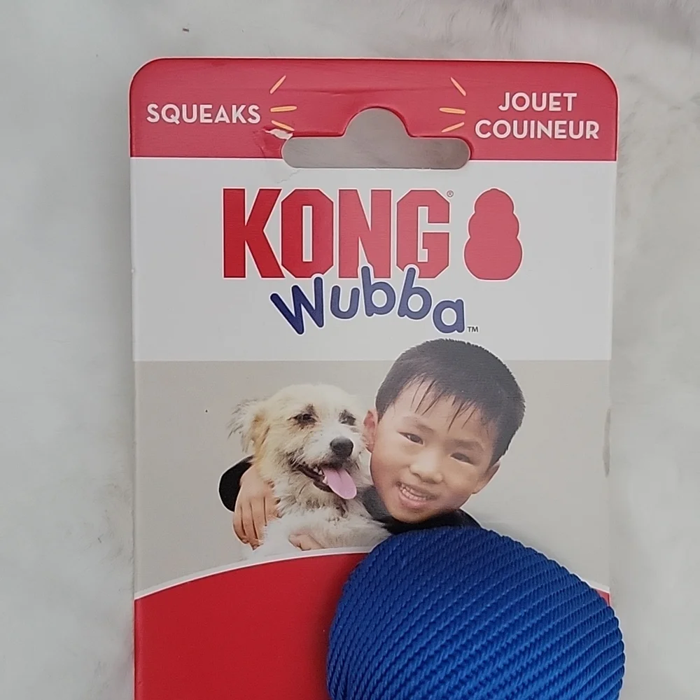 KONG Wubba Dog Toy Blue Small